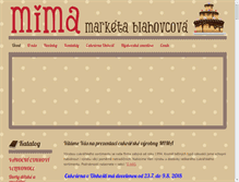 Tablet Screenshot of mima.cz